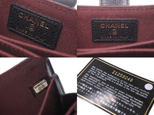 画像をギャラリービューアに読み込む, CHANEL シャネル カードケース ココマーク 21番台 ブラック シルバー金具 美品 中古 64491