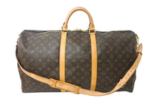 画像をギャラリービューアに読み込む, LOUIS VUITTON ルイヴィトン キーポルバンドリエール60 ボストンバッグ M41412 モノグラムキャンバス ブラウン 美品 中古 64495