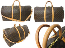 画像をギャラリービューアに読み込む, LOUIS VUITTON ルイヴィトン キーポルバンドリエール60 ボストンバッグ M41412 モノグラムキャンバス ブラウン 美品 中古 64495