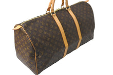 画像をギャラリービューアに読み込む, LOUIS VUITTON ルイヴィトン キーポル55 ボストンバッグ M41414 モノグラム ブラウン ゴールド金具 美品 中古 64496