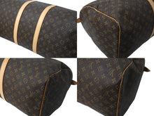 画像をギャラリービューアに読み込む, LOUIS VUITTON ルイヴィトン キーポル55 ボストンバッグ M41414 モノグラム ブラウン ゴールド金具 美品 中古 64496