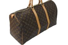 画像をギャラリービューアに読み込む, 極美品 LOUIS VUITTON ルイヴィトン キーポル50 ボストンバッグ モノグラム M41426 ブラウン ゴールド金具 中古 64499