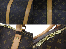 画像をギャラリービューアに読み込む, 極美品 LOUIS VUITTON ルイヴィトン キーポル50 ボストンバッグ モノグラム M41426 ブラウン ゴールド金具 中古 64499