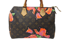 Load image into Gallery viewer, LOUIS VUITTON ルイ ヴィトン ハンドバッグ M48610 スピーディ30 モノグラムローズ 薔薇 中古 64501