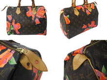 Load image into Gallery viewer, LOUIS VUITTON ルイ ヴィトン ハンドバッグ M48610 スピーディ30 モノグラムローズ 薔薇 中古 64501