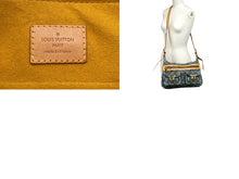 画像をギャラリービューアに読み込む, LOUIS VUITTON ルイヴィトン モノグラムデニム バギーPM ロングショルダー付き ショルダーバッグ M95049 ブルー 美品 中古 64503