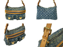 画像をギャラリービューアに読み込む, LOUIS VUITTON ルイヴィトン モノグラムデニム バギーPM ロングショルダー付き ショルダーバッグ M95049 ブルー 美品 中古 64503