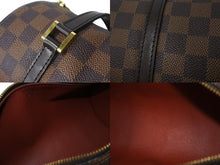画像をギャラリービューアに読み込む, LOUIS VUITTON ルイヴィトン パピヨンPM 26 ハンドバック ダミエ N51304 筒型 ドラム型 エベヌ ブラウン 美品 中古 64510