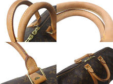 画像をギャラリービューアに読み込む, LOUIS VUITTON ルイヴィトン ボストンバッグ キーポルバンドリエール45 モノグラム M41418 ブラウン ゴールド金具 美品 中古 64512