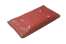 Load image into Gallery viewer, MAISON MARGIELA メゾン マルジェラ コインケース カードケース キーポーチ フラグメントケース エンボスレザー ブラウン 美品 中古 64526