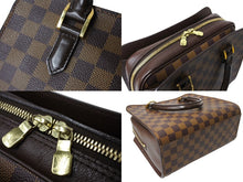 画像をギャラリービューアに読み込む, LOUIS VUITTON ルイ ヴィトン トリアナ ハンドバッグ N51155 ダミエ エベヌ キャンバス ブラウン 美品 中古 64529