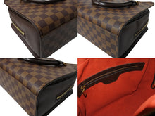 画像をギャラリービューアに読み込む, LOUIS VUITTON ルイ ヴィトン トリアナ ハンドバッグ N51155 ダミエ エベヌ キャンバス ブラウン 美品 中古 64529