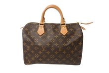 Load image into Gallery viewer, 極美品 LOUIS VUITTON ルイヴィトン ハンドバッグ スピーディー30 モノグラム M41526 PVC レザー ゴールド金具 中古 64530