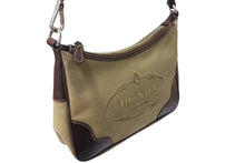 Load image into Gallery viewer, PRADA プラダ ホーボー ハンドバック ロゴジャガード ワンショルダー キャンバス シルバー金具 BR3423 ベージュ 美品 中古 64531