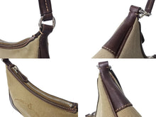 Load image into Gallery viewer, PRADA プラダ ホーボー ハンドバック ロゴジャガード ワンショルダー キャンバス シルバー金具 BR3423 ベージュ 美品 中古 64531