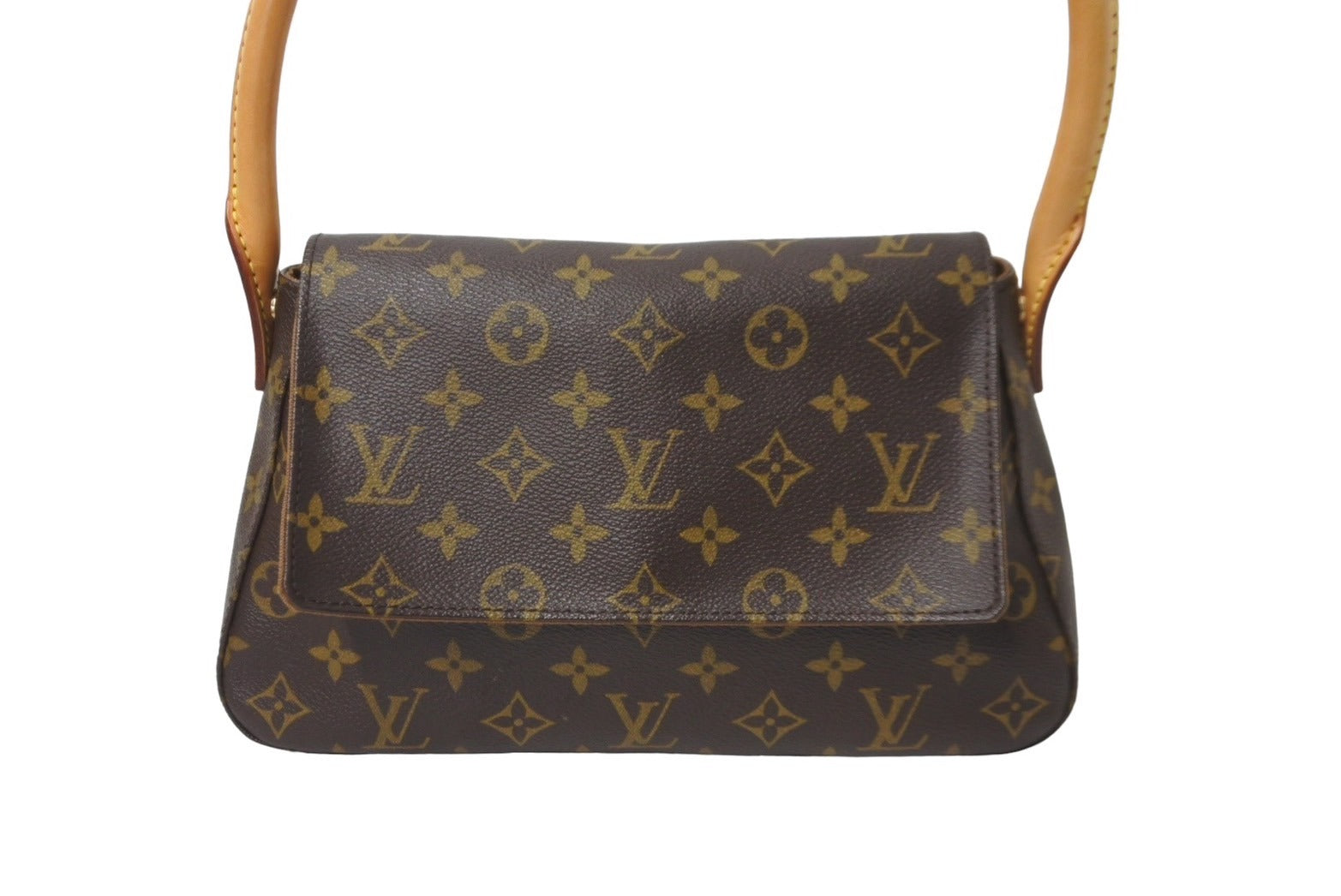 LOUIS VUITTON ルイヴィトン ハンドバッグ ミニルーピング モノグラムキャンバス ブラウン M51147 美品 中古 64532 –  Casanova Vintage