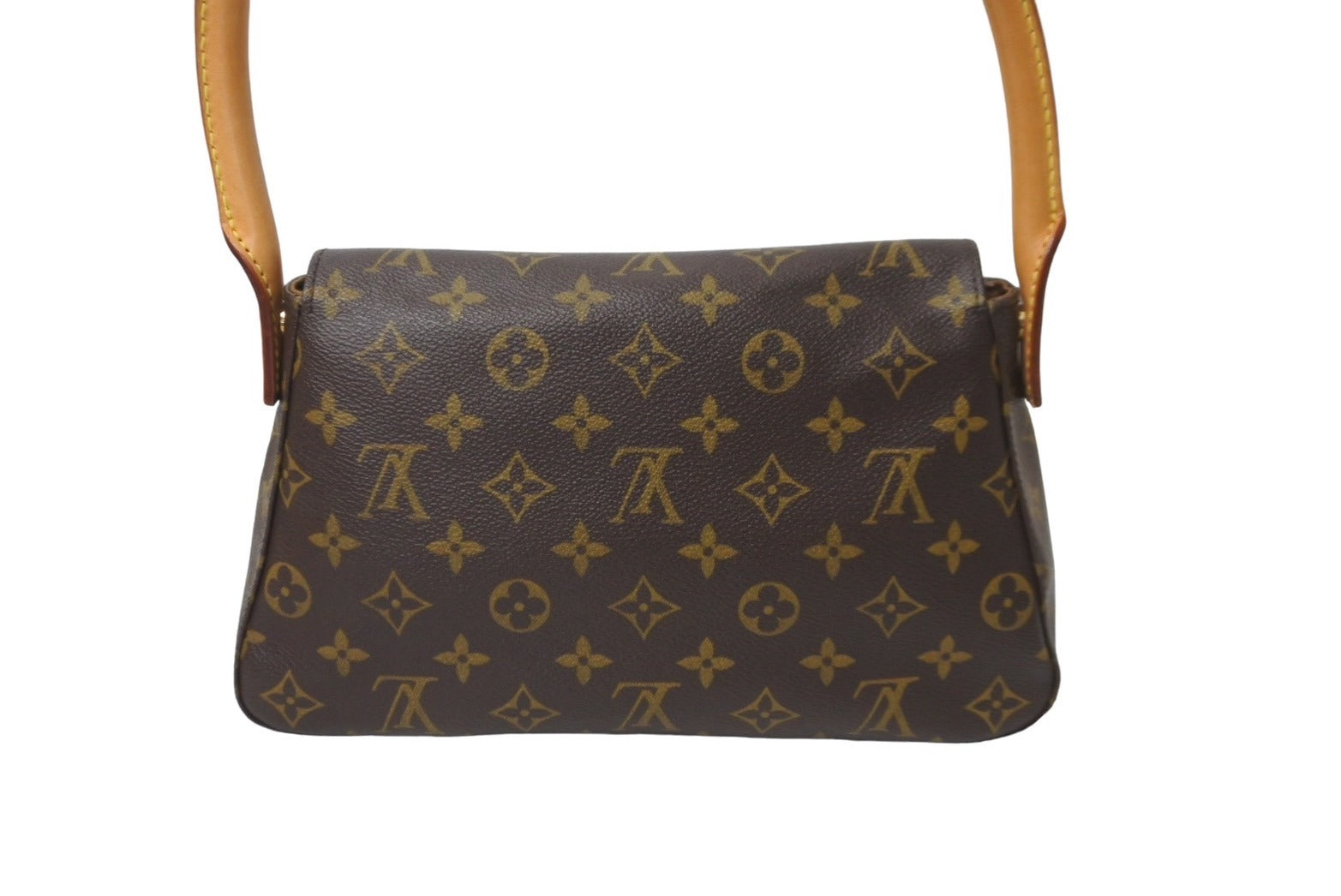 LOUIS VUITTON ルイヴィトン ハンドバッグ ミニルーピング モノグラムキャンバス ブラウン M51147 美品 中古 64532 –  Casanova Vintage