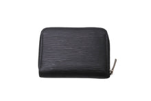 Load image into Gallery viewer, LOUIS VUITTON ルイヴィトン ジッピー コインパース M60152 エピレザー コインケース ブラック シルバー金具 美品 中古 64538