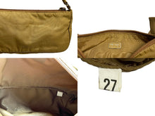 Load image into Gallery viewer, PRADA プラダ ハンドバッグ ミニバック トライアングルロゴ ミニポーチ ナイロン ブラウン 良品 中古 64545