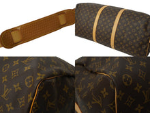 画像をギャラリービューアに読み込む, LOUIS VUITTON ルイ ヴィトン キーポルバンドリエール60 ボストンバッグ M41412 モノグラム PVC ヌメ革 レザー 美品 中古 64548