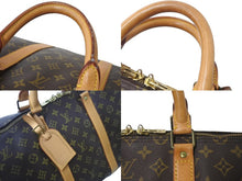 画像をギャラリービューアに読み込む, LOUIS VUITTON ルイヴィトン キーポル50 ボストンバッグ M41426 PVCコーティングキャンバス ブラウン 美品 中古 64549