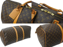 画像をギャラリービューアに読み込む, LOUIS VUITTON ルイヴィトン キーポル50 ボストンバッグ M41426 PVCコーティングキャンバス ブラウン 美品 中古 64549