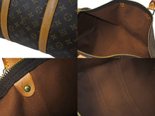 画像をギャラリービューアに読み込む, LOUIS VUITTON ルイヴィトン キーポル50 ボストンバッグ M41426 PVCコーティングキャンバス ブラウン 美品 中古 64549