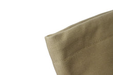 Load image into Gallery viewer, PRADA プラダ 巾着 ポーチ ベージュ グリーン キャンバス レザー トライアングルロゴ 小物入れ 美品 中古 64552