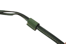 Load image into Gallery viewer, PRADA プラダ 巾着 ポーチ ベージュ グリーン キャンバス レザー トライアングルロゴ 小物入れ 美品 中古 64552