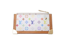 画像をギャラリービューアに読み込む, LOUIS VUITTON ルイヴィトン モノグラム マルチカラー ポシェット クレ ブロン コインケース 村上隆 キーホルダー M92665 良品 中古 64555