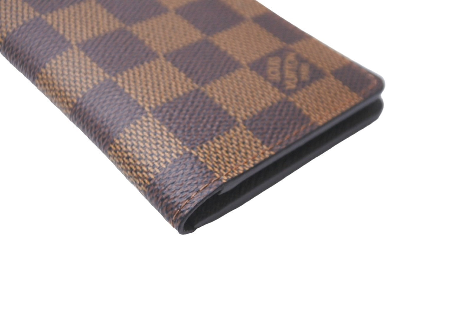 極美品 LOUIS VUITTON ルイヴィトン オーガナイザー ドゥ ポッシュ カードケース N61721 ダミエ エベヌ ブラウン エピレザー  中古 64558 – Casanova Vintage