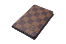 画像をギャラリービューアに読み込む, 極美品 LOUIS VUITTON ルイヴィトン オーガナイザー ドゥ ポッシュ カードケース N61721 ダミエ エベヌ ブラウン エピレザー 中古 64558