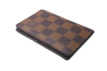 画像をギャラリービューアに読み込む, 極美品 LOUIS VUITTON ルイヴィトン オーガナイザー ドゥ ポッシュ カードケース N61721 ダミエ エベヌ ブラウン エピレザー 中古 64558