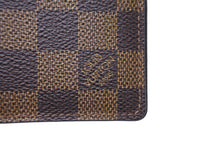 画像をギャラリービューアに読み込む, 極美品 LOUIS VUITTON ルイヴィトン オーガナイザー ドゥ ポッシュ カードケース N61721 ダミエ エベヌ ブラウン エピレザー 中古 64558
