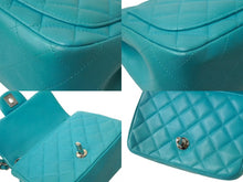 Load image into Gallery viewer, CHANEL シャネル ショルダーバッグ ミニマトラッセ17 ココマーク 19番台 チェーンショルダー シングルフラップ ブルー 美品 中古 64592
