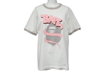 Load image into Gallery viewer, A BATHING APE BAPE KAWS ベイプ アベイシング エイプ カウズ Tシャツ サイズ S ホワイト ピンク グレー 美品 中古 64599