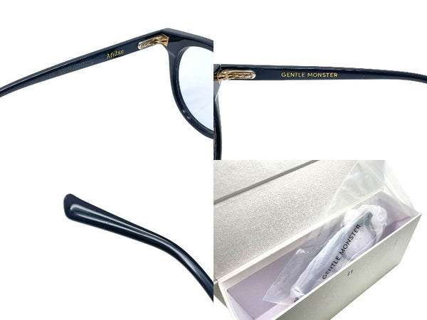 GENTLE MONSTER Milan Glasses Black Plastic Milan Oval Eyewear Glasses Good Condition Used 64608