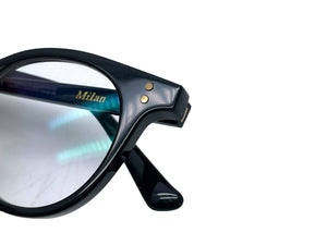 GENTLE MONSTER Milan Glasses Black Plastic Milan Oval Eyewear Glasses Good Condition Used 64608