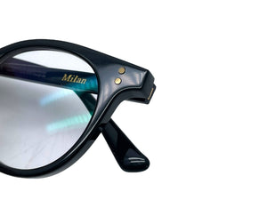 GENTLE MONSTER ジェントルモンスター Milan メガネ ブラック プラスチック ミラン オーバル アイウェア 眼鏡 美品 中古 64608