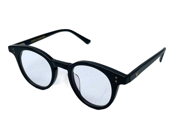 GENTLE MONSTER Milan Glasses Black Plastic Milan Oval Eyewear Glasses Good Condition Used 64608