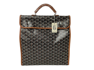 新品未使用 GOYARD ゴヤール リュック デイパック サンレジェ バックバック PVC レザー ブラウン 中古 64616