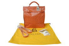 Load image into Gallery viewer, 新品未使用 GOYARD ゴヤール リュック デイパック サンレジェ バックバック PVC レザー オレンジ 中古 64617
