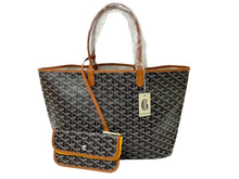 画像をギャラリービューアに読み込む, 新品未使用 GOYARD ゴヤール サンルイPM トートバッグ STLOUIPMLTY09CL09P PVCコーティングキャンバス ブラウン 中古 64621