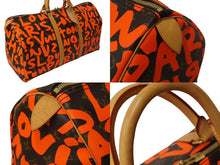 画像をギャラリービューアに読み込む, 極美品 LOUIS VUITTON ルイヴィトン モノグラム グラフィティ キーポル50 ボストン スプラウス オレンジ M93699 中古 64633