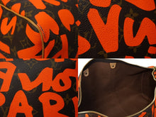 画像をギャラリービューアに読み込む, 極美品 LOUIS VUITTON ルイヴィトン モノグラム グラフィティ キーポル50 ボストン スプラウス オレンジ M93699 中古 64633