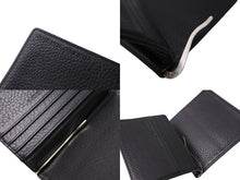 Load image into Gallery viewer, PORSCHE DESIGN ポルシェデザイン カードケース 名刺入れ 薄型 コンパクト エンボス加工 ブラック レザー シルバー金具 美品 中古 64645