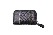 Load image into Gallery viewer, BottegaVeneta ボッテガヴェネタ コインケース ミニ財布 イントレチャート B00145234H ブラック 美品 中古 64647