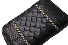 Load image into Gallery viewer, BottegaVeneta ボッテガヴェネタ コインケース ミニ財布 イントレチャート B00145234H ブラック 美品 中古 64647