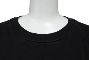 THEi ジアイ ベーシック ワンポイント ルーズフィット スウェット Tシャツ サイズXL ブラック コットン ラグラン 美品 中古 64656