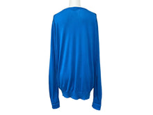Load image into Gallery viewer, JOHN SMEDLEY ジョンスメドレー ニット セーター Vネック プルオーバー 長袖 薄手 無地 ブルー コットン M 良品 中古 64657
